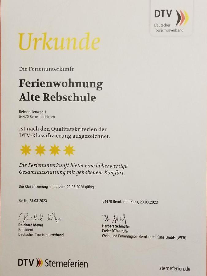 Ferienwohnung Bernkastel-Kues - Alte Rebschule Bagian luar foto